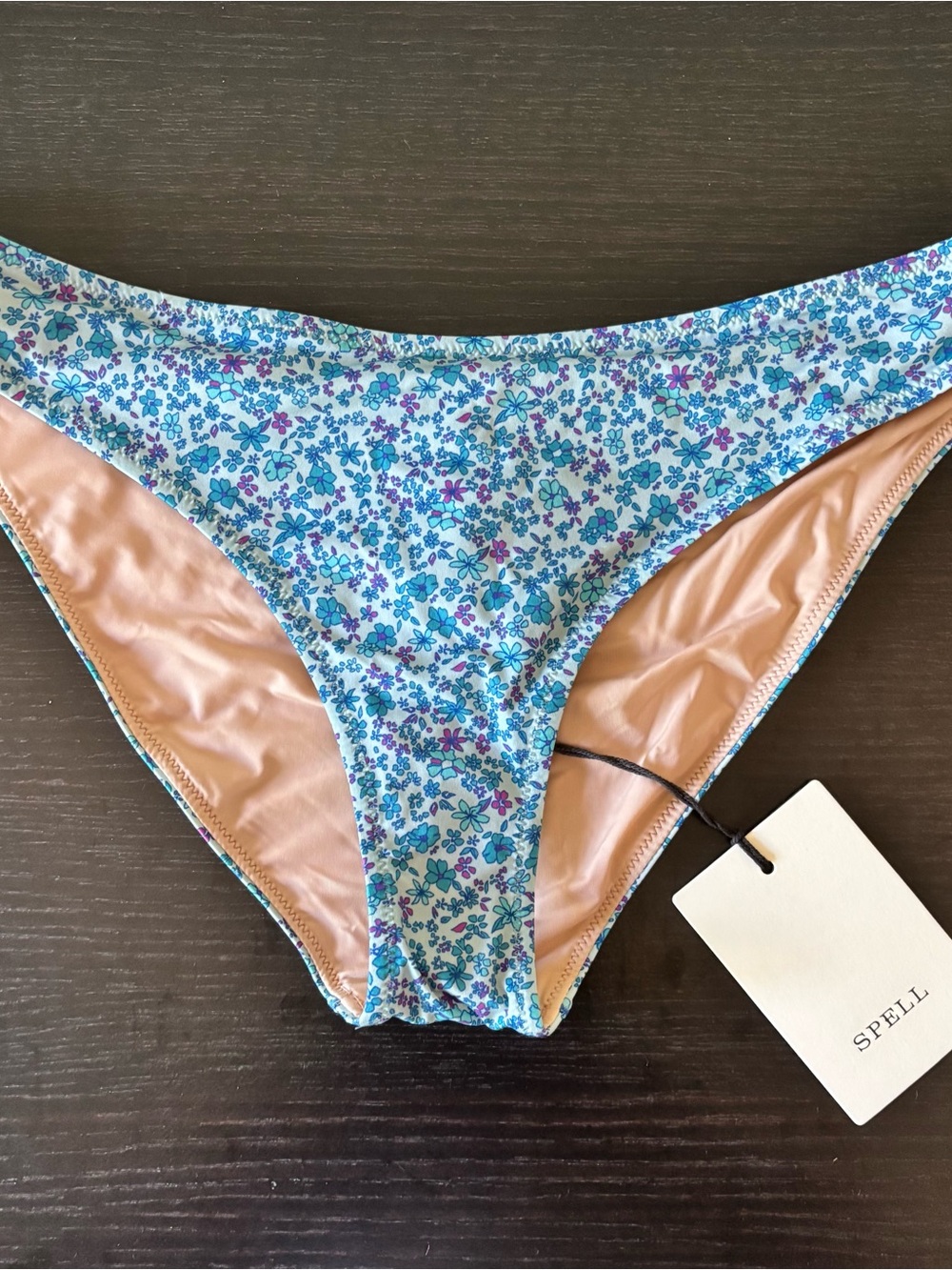 Spell Love Jetty Classic Bikini Bottoms - Blue Nirvana - Large NWT New